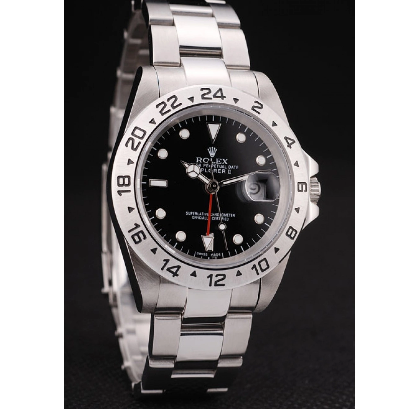 Best AAA Replica Sites Steel Stainless Bezel Dial Black Explorer Rolex 0817
